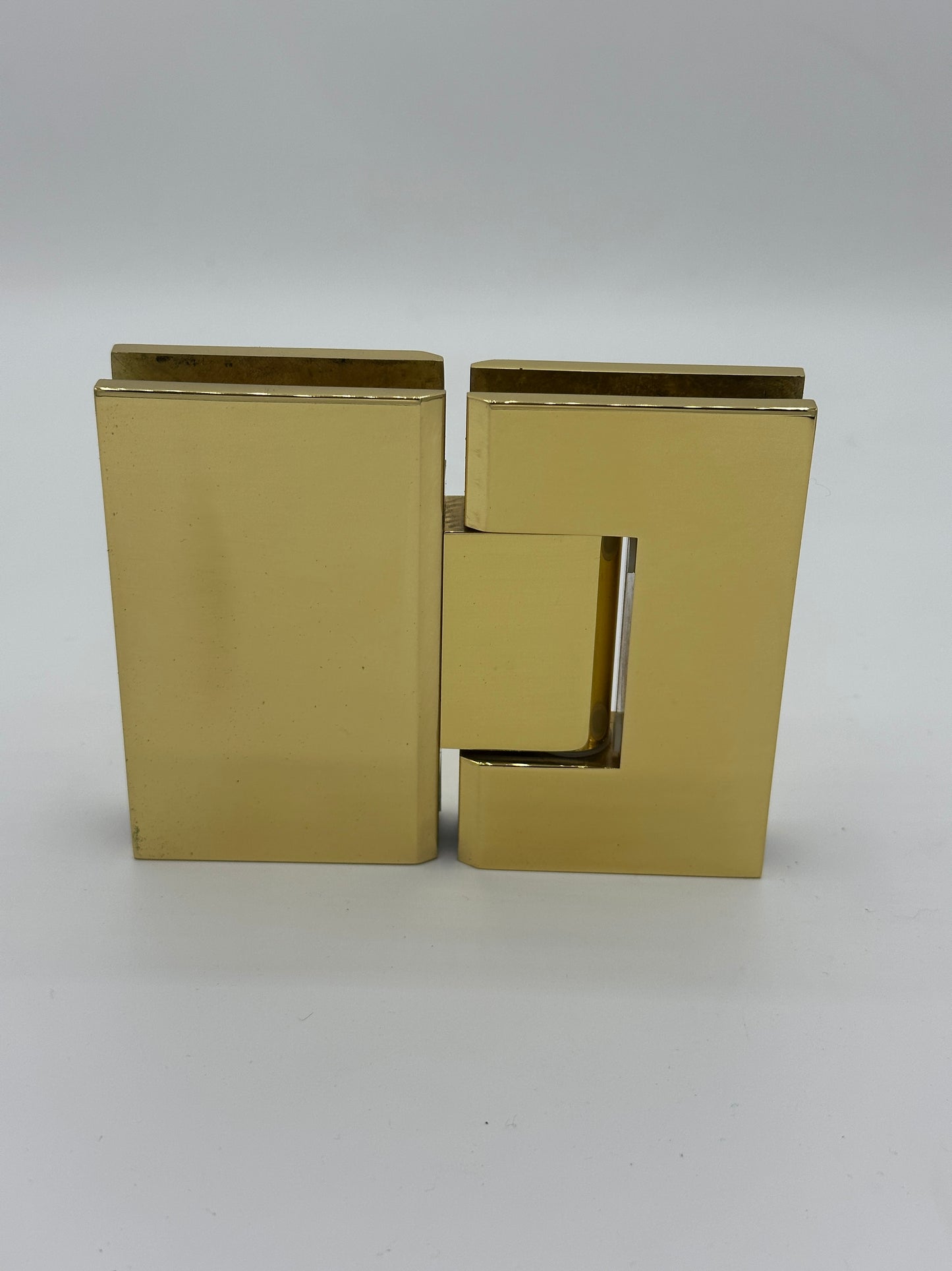 Geneva 180 Degree Glass-to-Glass Hinge POLISHED BRASS