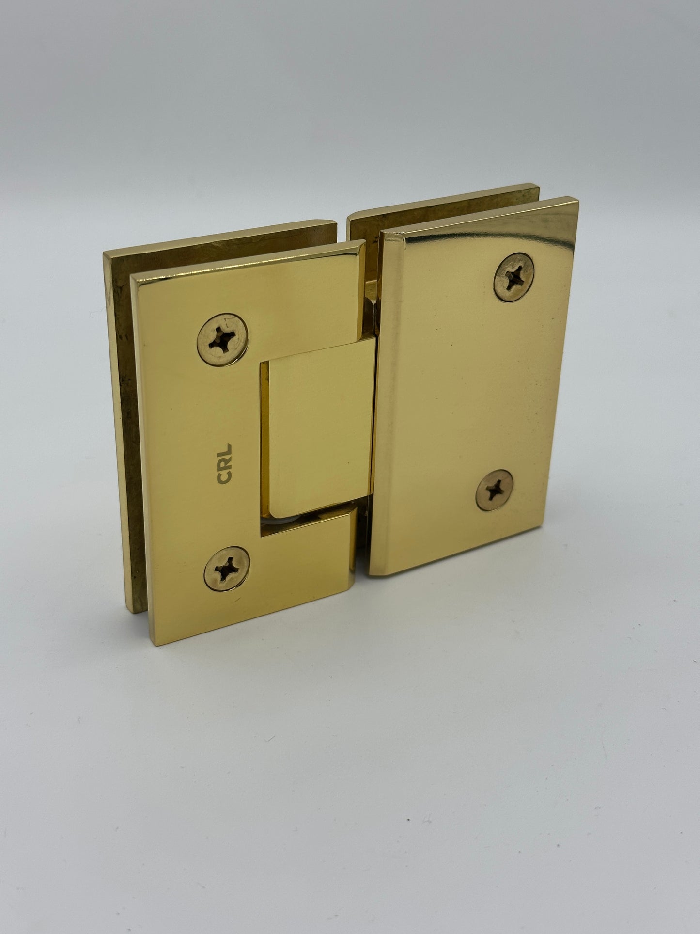 Geneva 180 Degree Glass-to-Glass Hinge POLISHED BRASS