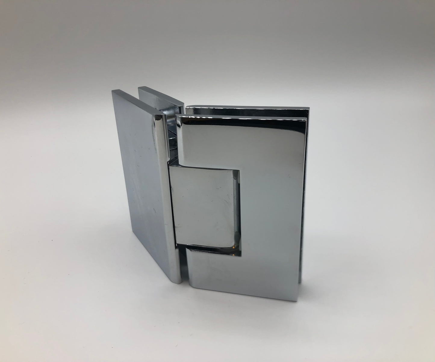 Adjustable Glass to Glass Shower Door hinge, Geneva 135 Degree Glass-to-Glass Hinge CHROME