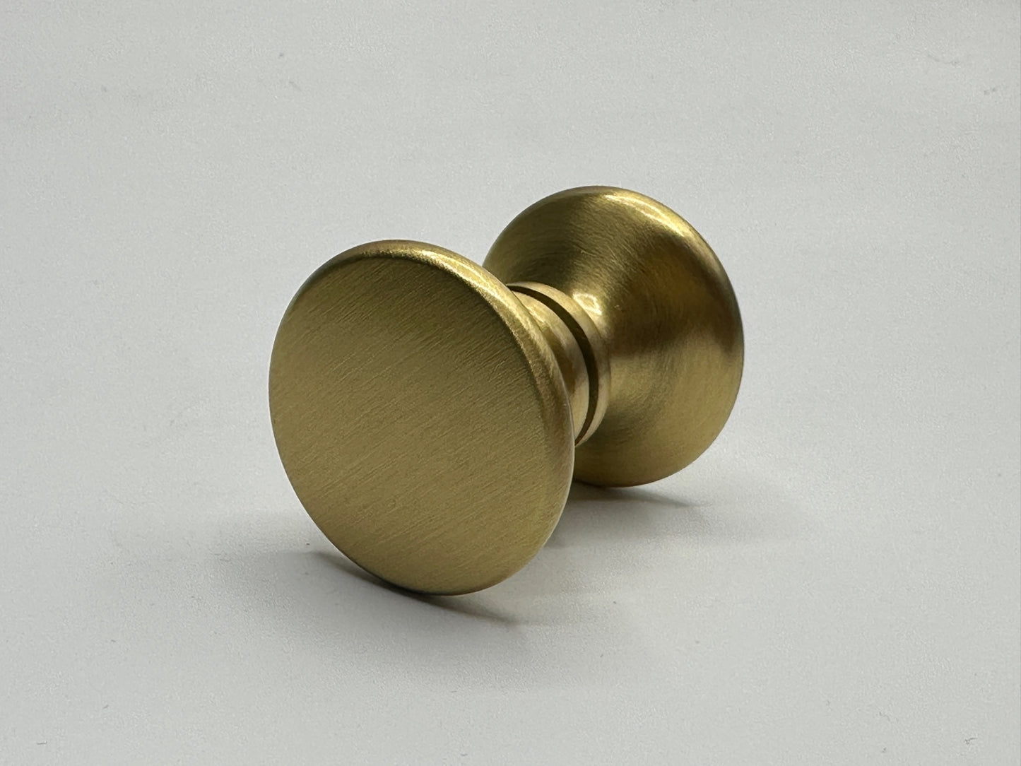 Traditional Style Back-to-Back Shower Door Knob Brushed Bronze