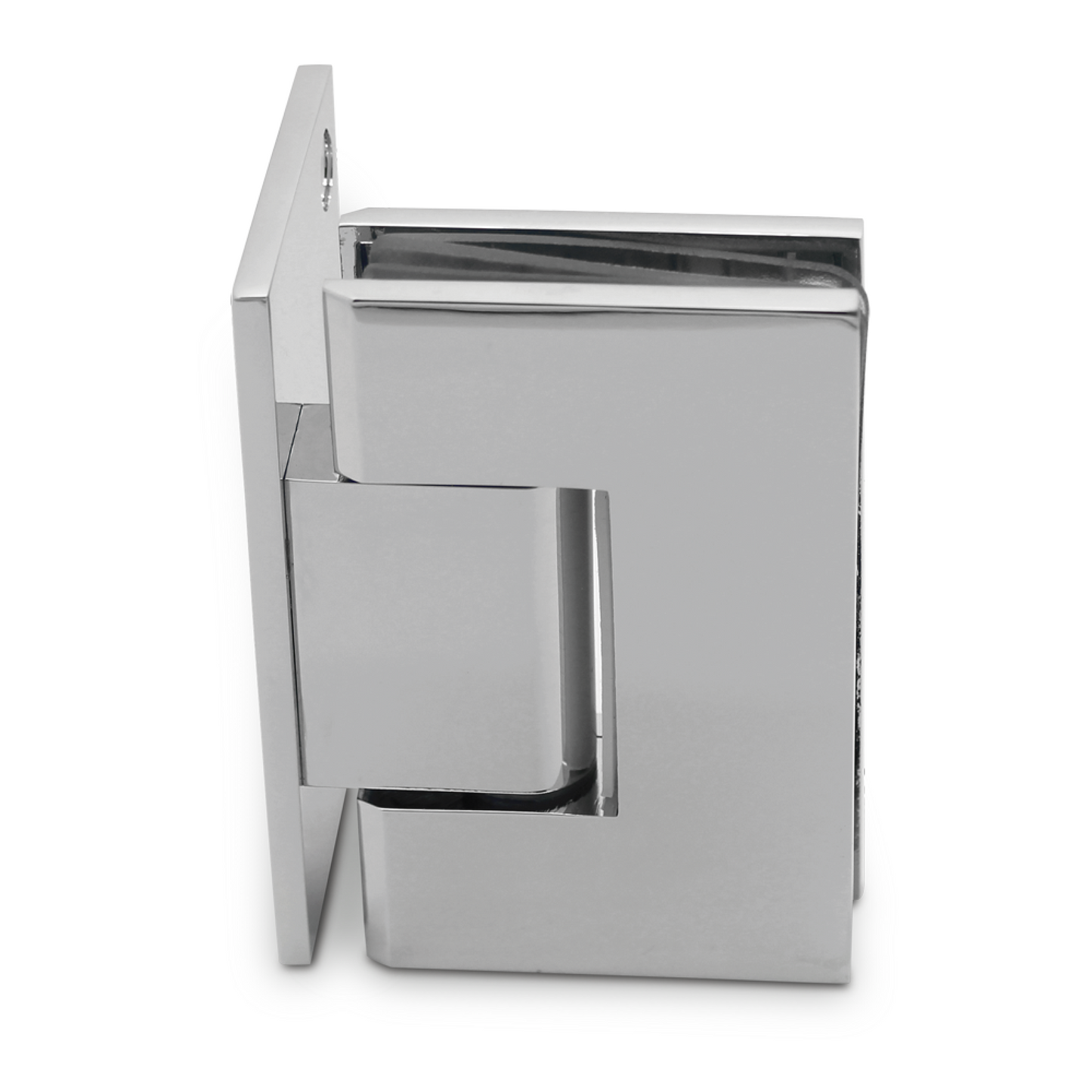 Single Wing Wall To Glass Hinge | Chrome Finish