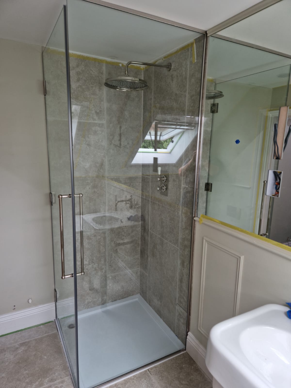 10mm U Channel - 2.41m - Polished Nickel - Suitable for all 10mm Glass Shower Panels, Screens and Bespoke Glass Shower Enclosures