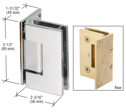 Geneva 044 Wall to Glass Hinge CHROME
