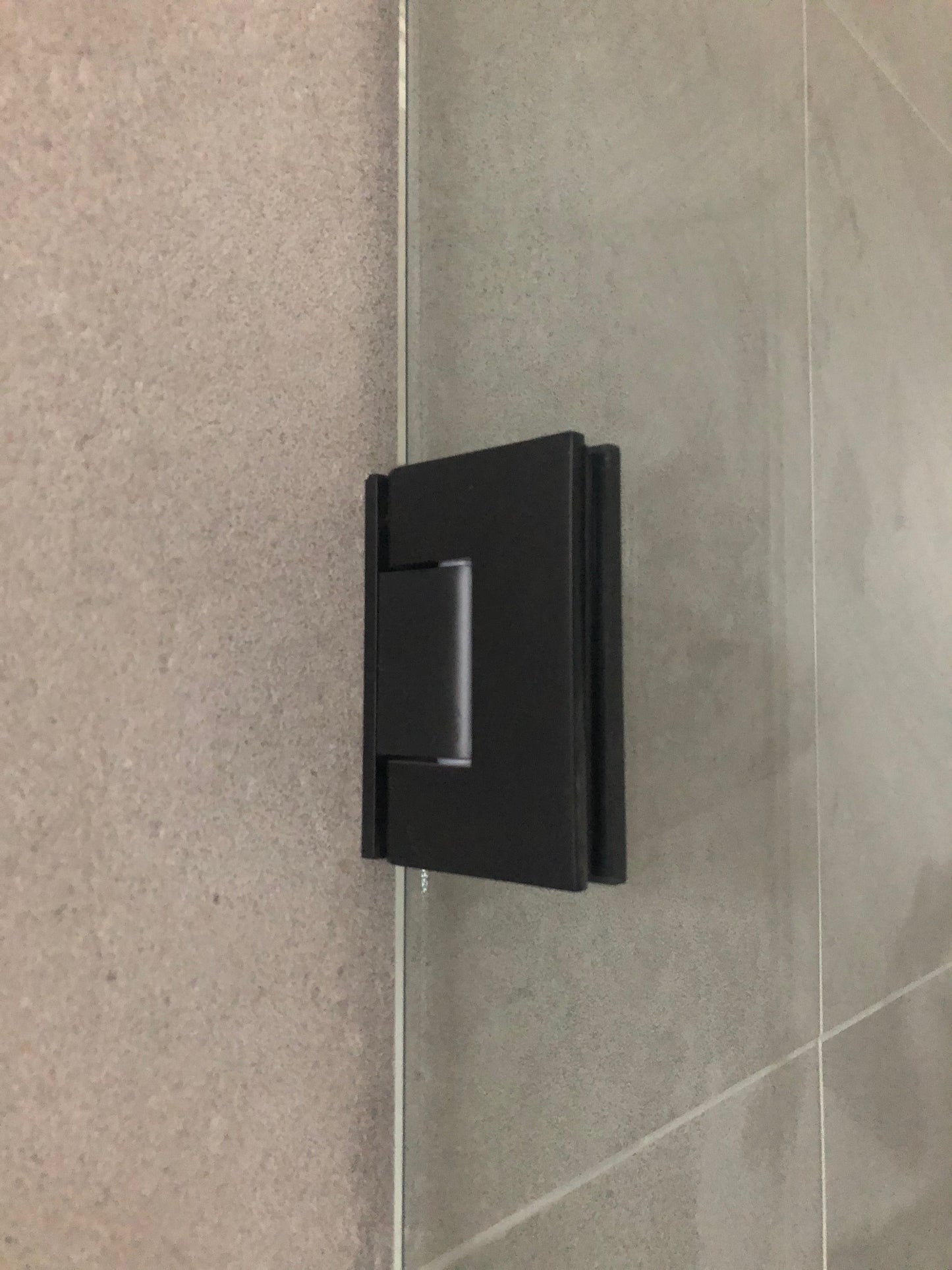 Geneva 044 Wall to Glass Hinge MATTE BLACK