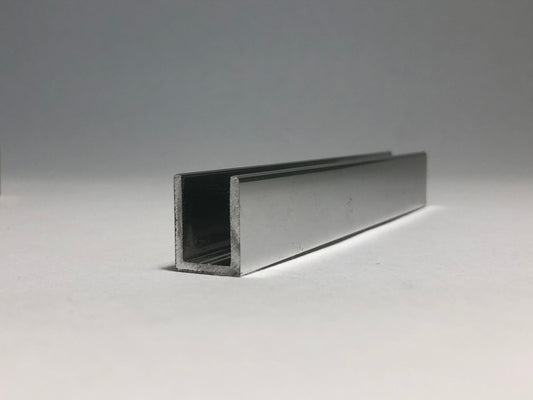 8mm U Channel - 2.41m - Chrome - Suitable for all 8mm Glass Shower Panels, Screens and Bespoke Glass Shower Enclosures