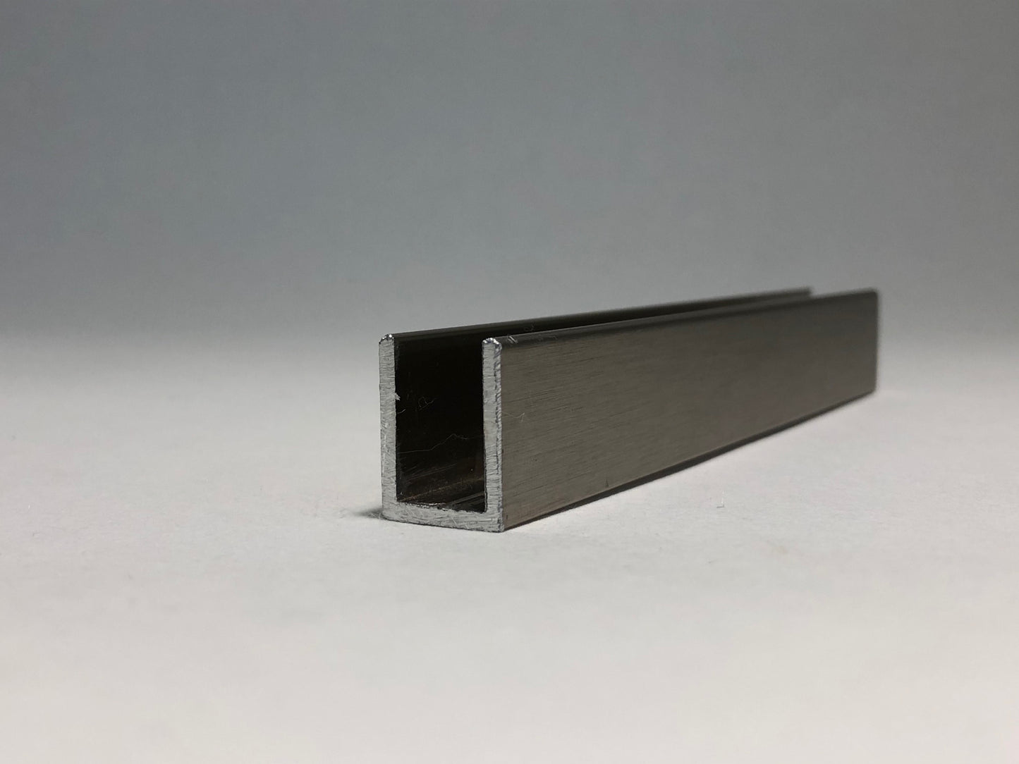 12mm U Channel - 2.41m - Brushed Nickel - Suitable for all 12mm Glass Shower Panels, Screens and Bespoke Glass Shower Enclosures
