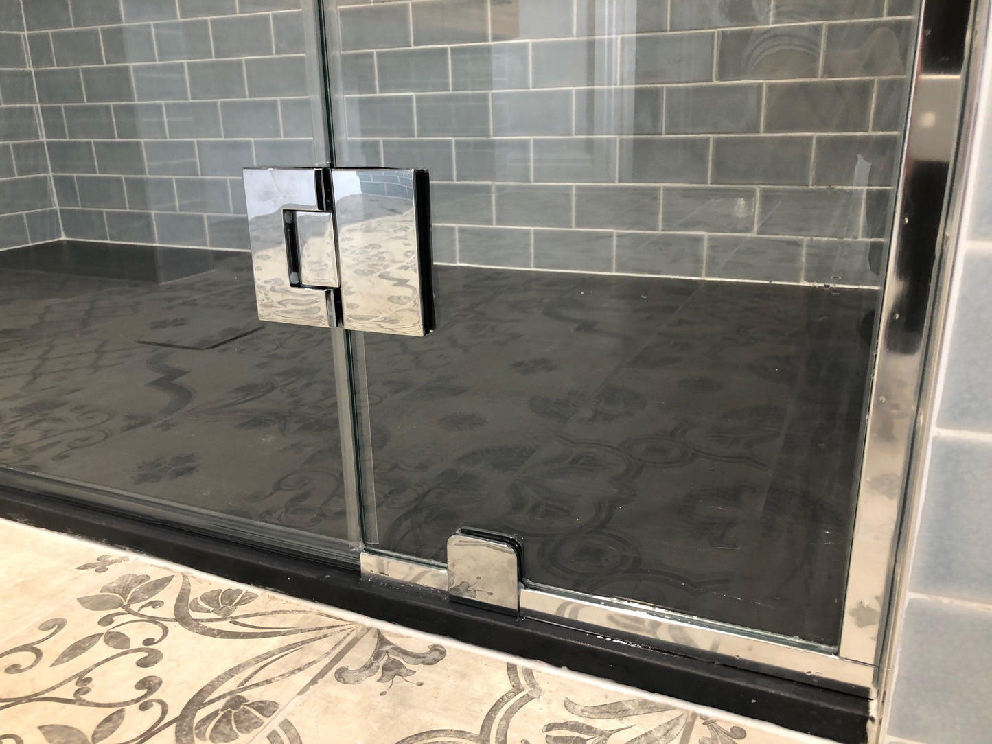 Geneva 180 Degree Glass-to-Glass Hinge CHROME