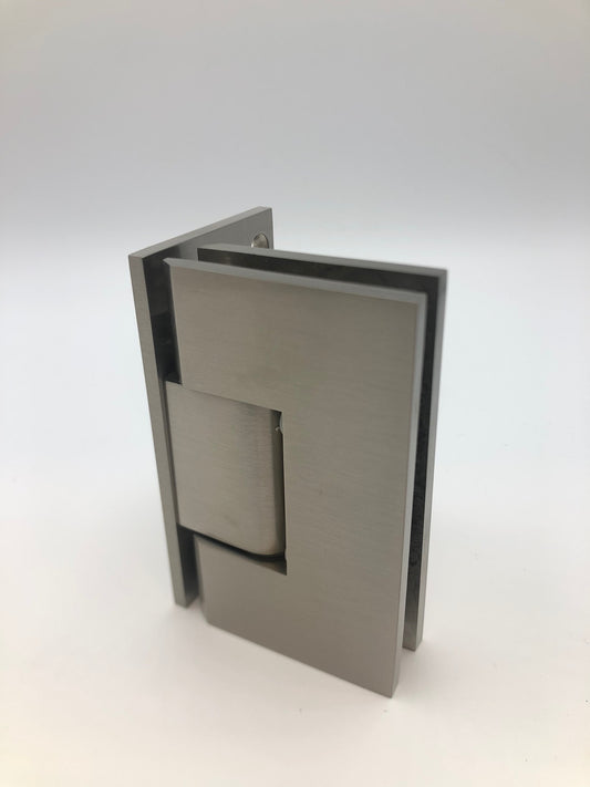 Geneva 044 Wall to Glass Hinge BRUSHED NICKEL
