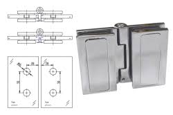 Altea 180 Degree Glass-to-Glass Bi fold in swing Hinge CHROME