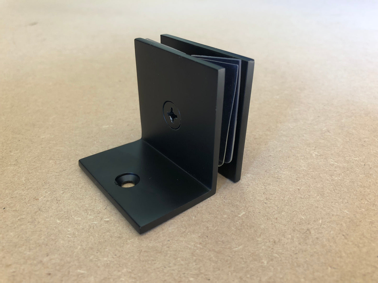 Square Clamp With Small Leg MATTE BLACK