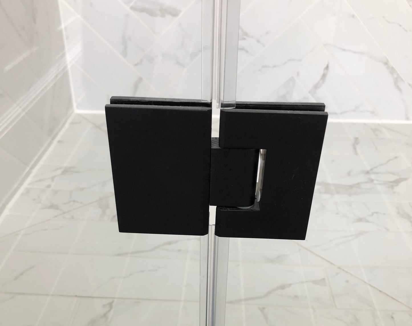 Geneva 180 Degree Glass-to-Glass Hinge MATTE BLACK