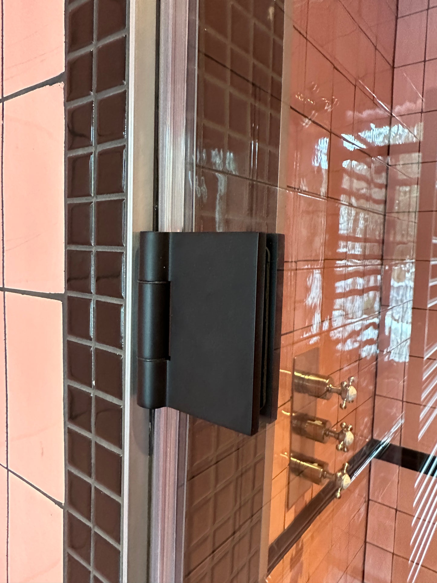 Altea 180 Degree Wall-to-Glass Bi fold in swing Hinge MATTE BLACK