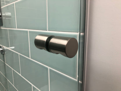 E-Z Grip Style Back-to-Back Shower Door Knob BRUSHED NICKEL
