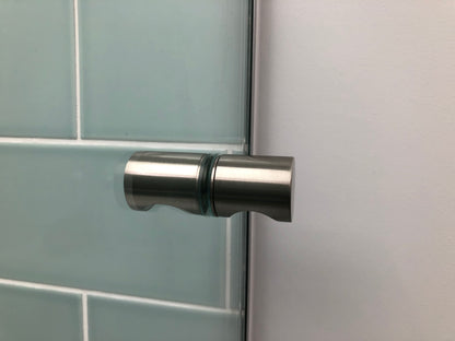 E-Z Grip Style Back-to-Back Shower Door Knob BRUSHED NICKEL