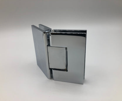 Adjustable Glass to Glass Shower Door hinge, Geneva 135 Degree Glass-to-Glass Hinge CHROME