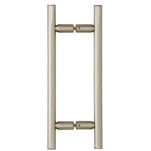 8" Ladder Style Back to Back Pull Handle with Washers BRUSHED NICKEL for shower and glass doors