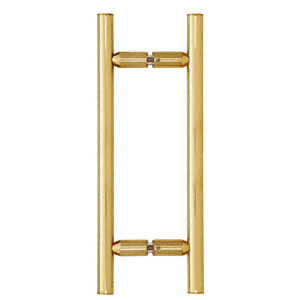 8" Ladder Style Back to Back Pull Handle with Washers POLISHED BRASS for shower and glass doors