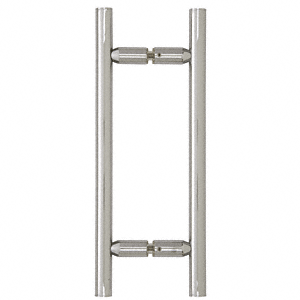 8" Ladder Style Back to Back Pull Handle with Washers CHROME for shower and glass doors