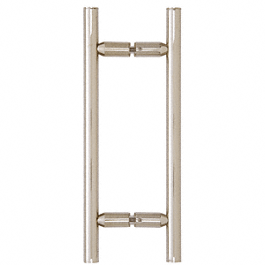 8" Ladder Style Back to Back Pull Handle with Washers POLISHED NICKEL for shower and glass doors