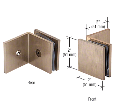 Square Clamp With Large Leg BRUSHED BRONZE