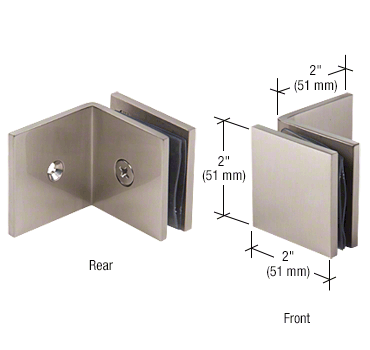Square Clamp With Large Leg BRUSHED NICKEL