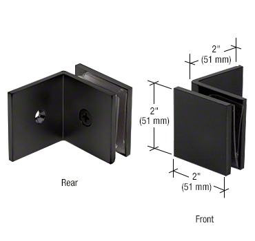 Square Clamp With Large Leg MATTE BLACK