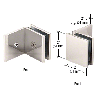 Square Clamp With Large Leg POLISHED NICKEL