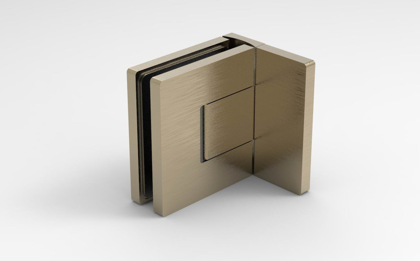 BELLAGIO 344 Wall to Glass Hinge BRUSHED BRONZE