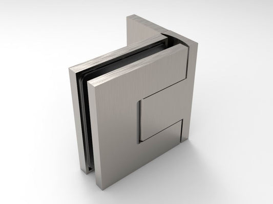 BELLAGIO 344 Wall to Glass Hinge BRUSHED NICKEL