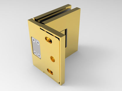 BELLAGIO 344 Wall to Glass Hinge POLISHED BRASS