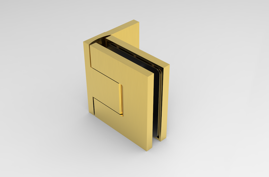 BELLAGIO 344 Wall to Glass Hinge SATIN BRASS