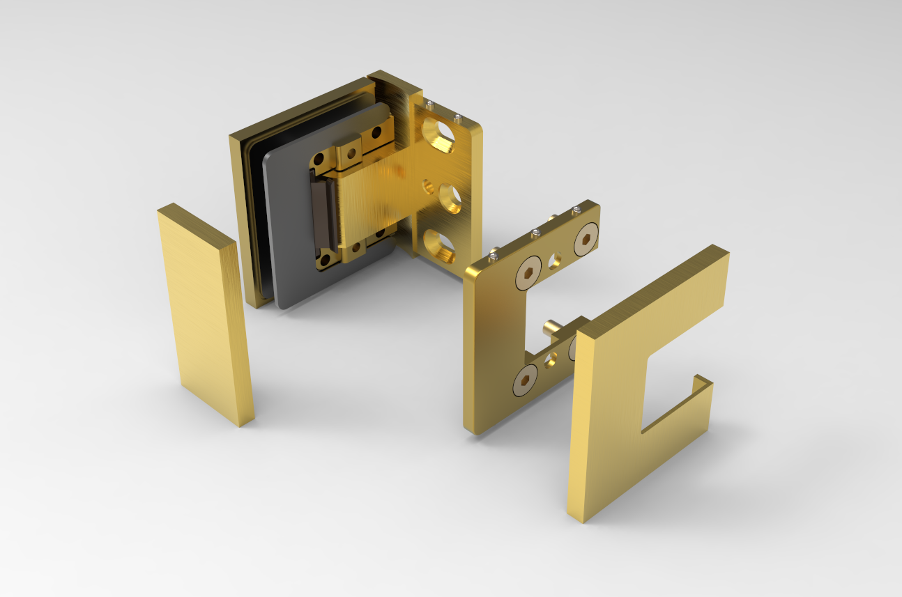 BELLAGIO 344 Wall to Glass Hinge SATIN BRASS