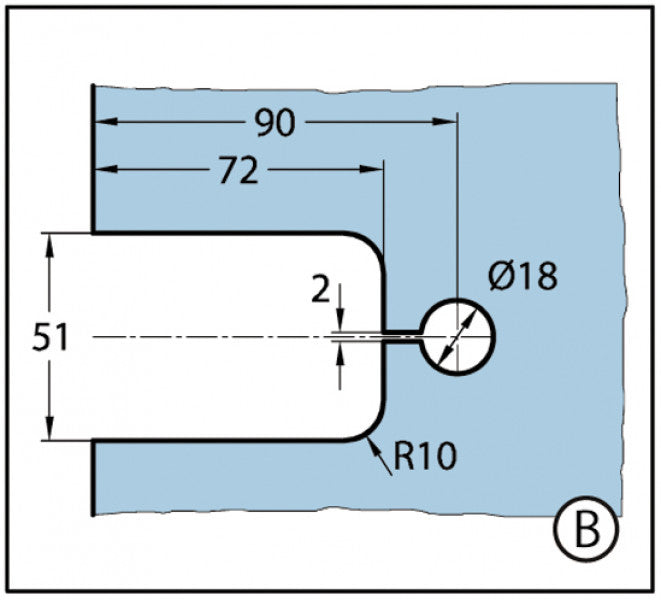 Milano Shower Door Hinges