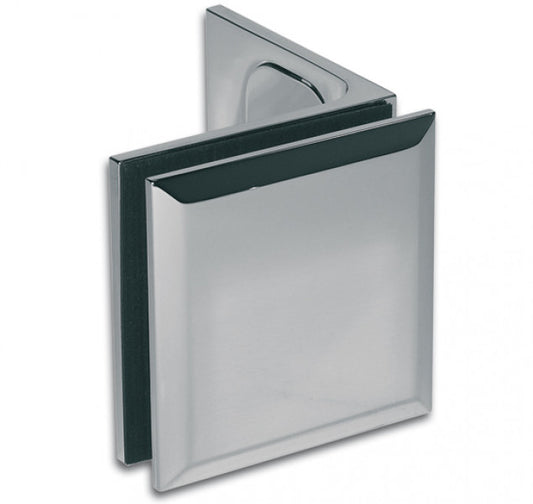 Corner Clamp Milano 90° glass/wall Elongated Hole for Wall Mounting
