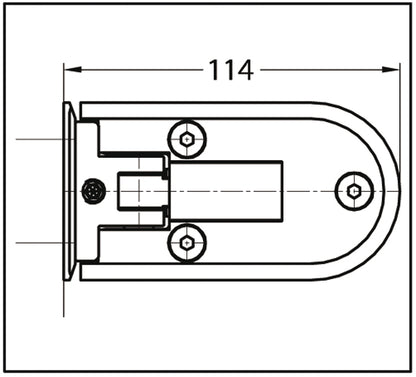 Shower Door Hinge Romana 90° glass/wall Both Sides Wall Mounted